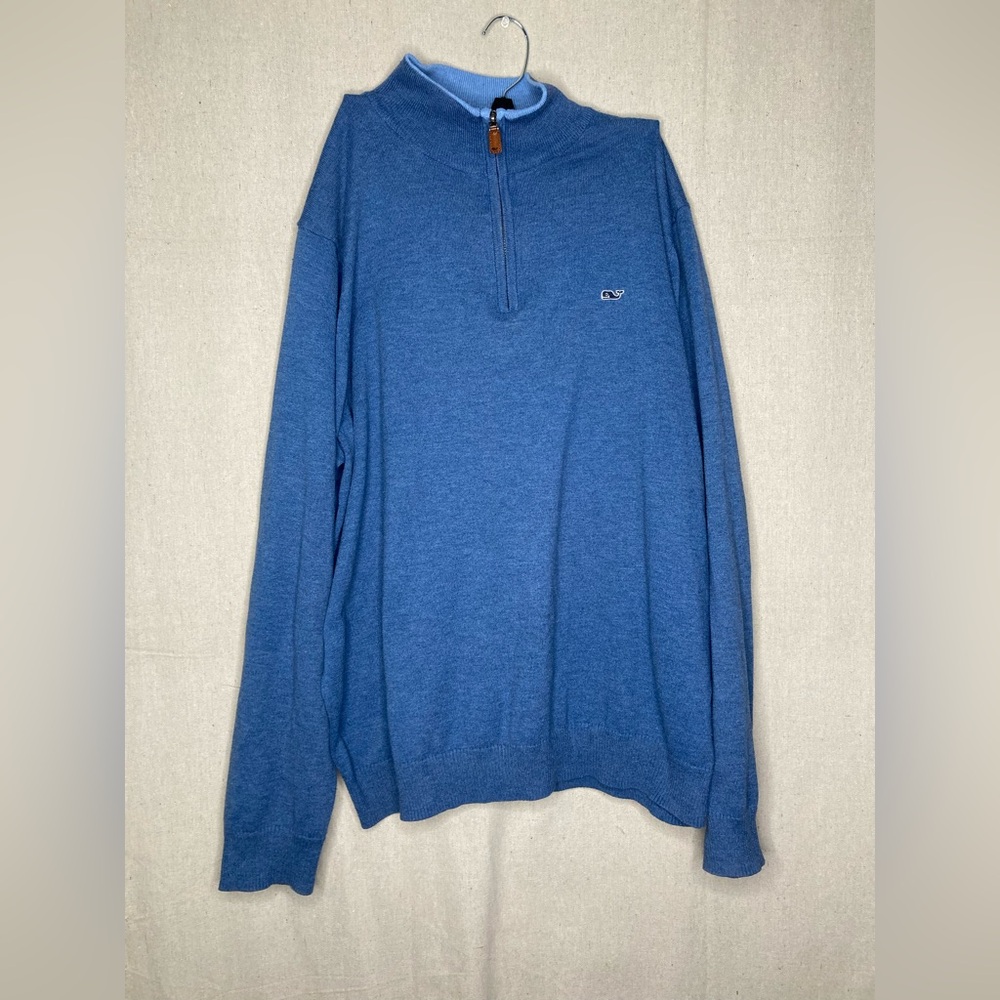 Vineyard Vines Saltwater 1/4 Zip Pullover Size Large